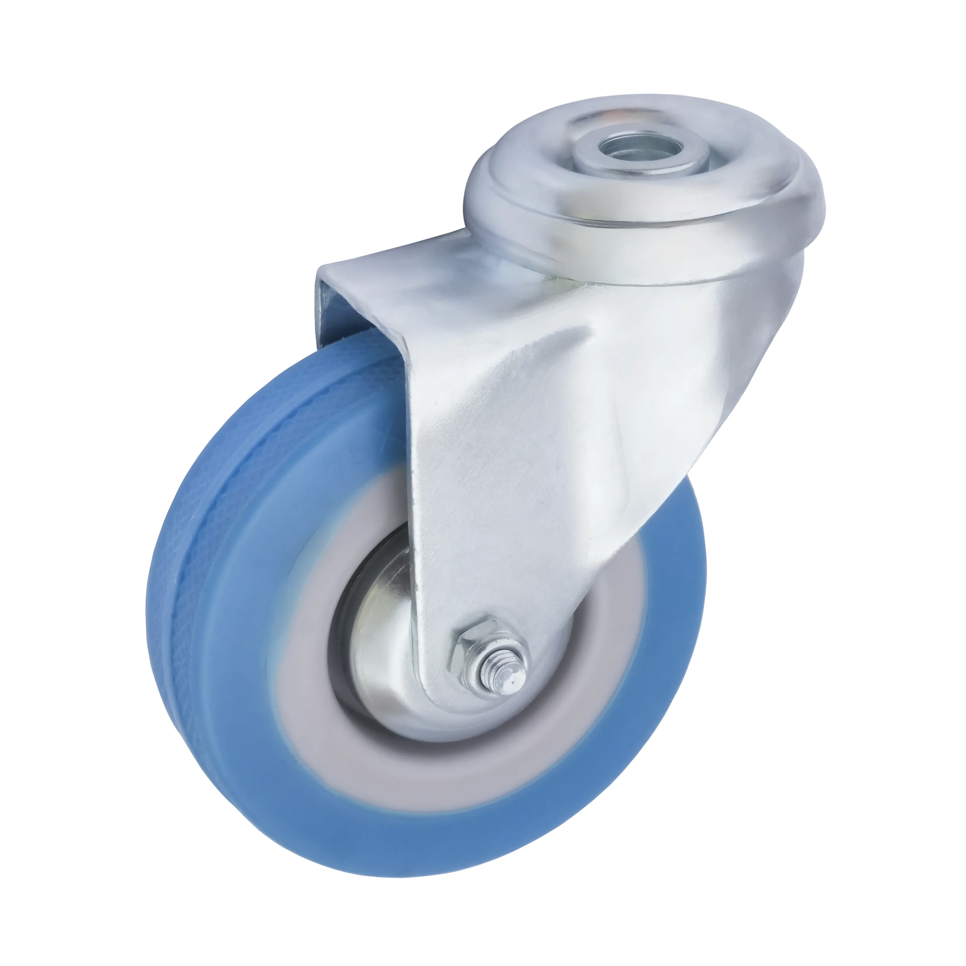 SChg 93L - Аппаратное колесо 75 мм поливинилхлоридная шинка и обод (под болт, поворотн., подш. скольж.)